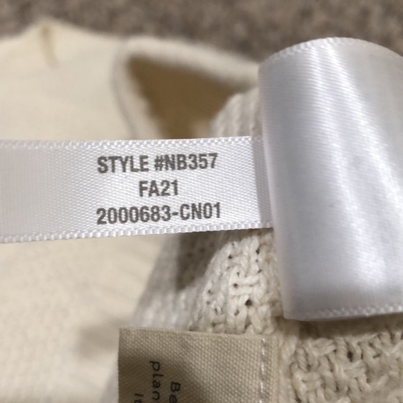 Madewell Seagrove Sweater Size XXS Cream Textured Knit Pullover - Picture 8 of 11